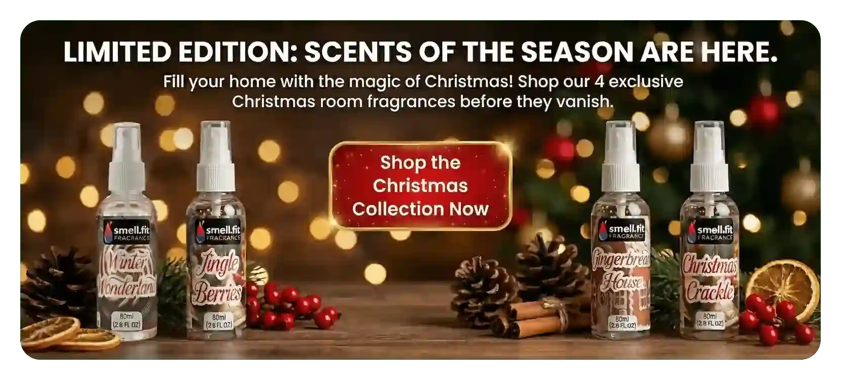 Cheap Perfume Dupes UK Hero banner for the Limited Edition Christmas Collection.
