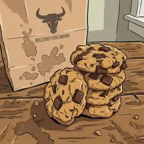 Funny cartoon image illustrating the difference between a real cookie and a website cookie for the **smell.fit cookie policy** page.